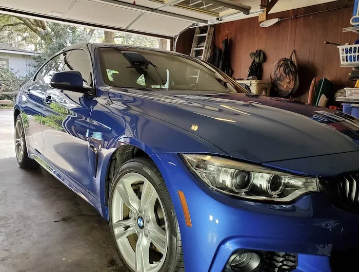 Blue BMW M4
