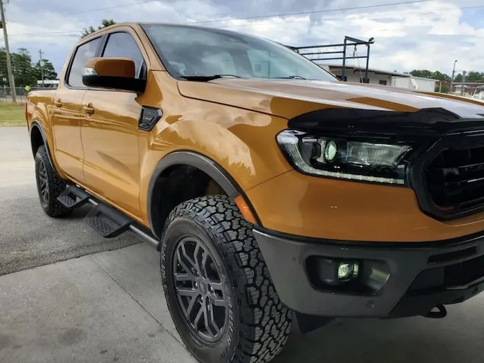 Orange Ford Ranger