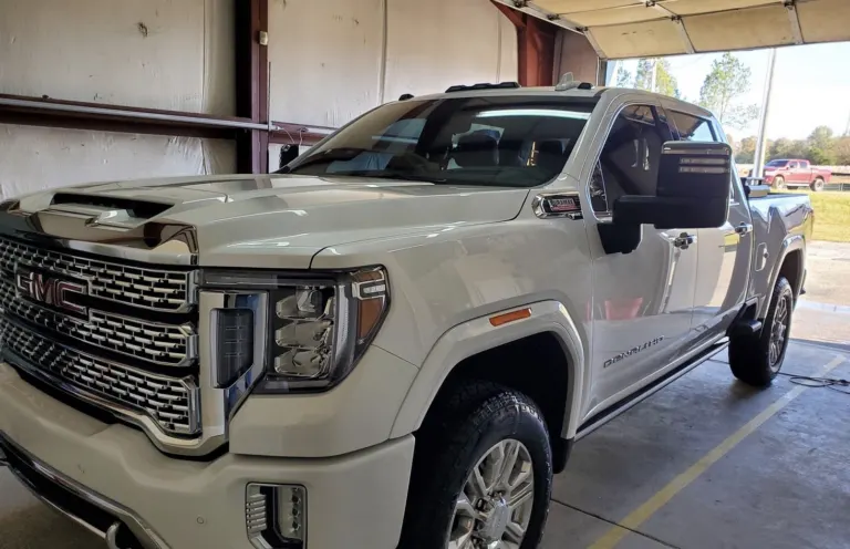 Silver GMC Sierra Denali