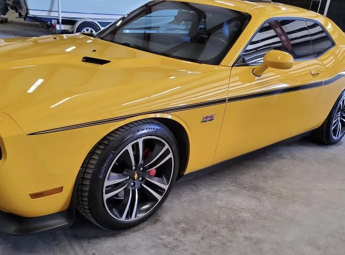 Yellow Dodge Challenger